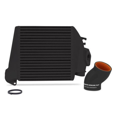 MMTMIC-WRX-08BKBK Mishimoto Intercooler maggiorato superiore per Subaru Impreza WRX 2002-2007, nero con manicotti neri