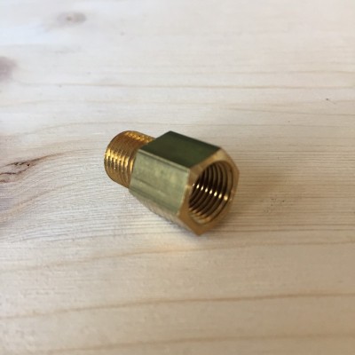 Tappo adattatore da M10 a 1/8 per sensori pressione e temperatura olio TRS Tuning