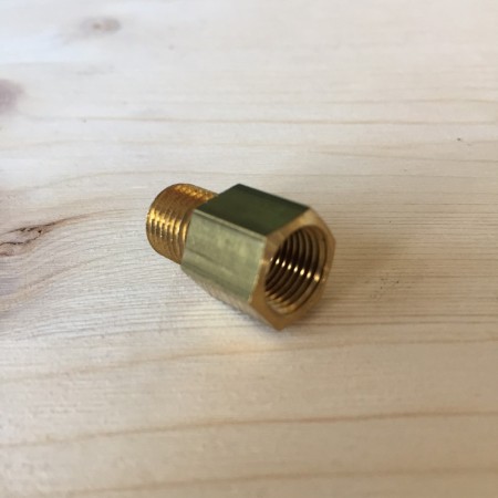 Tappo adattatore da M10 a 1/8 per sensori pressione e temperatura olio TRS Tuning