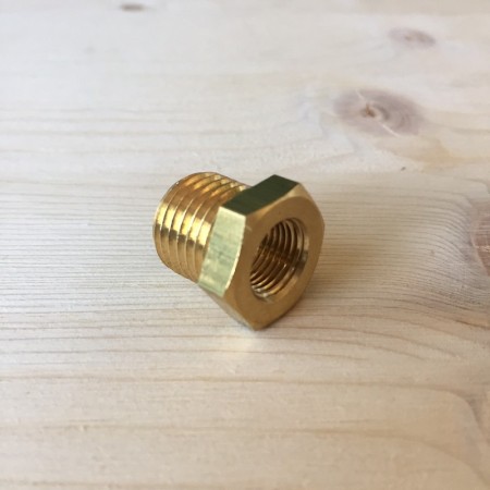 Tappo adattatore da M14 a 1/8 per sensori pressione e temperatura olio TRS Tuning