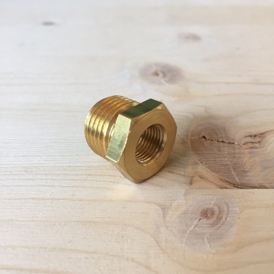 Tappo adattatore da M16 a 1/8 per sensori pressione e temperatura olio TRS Tuning