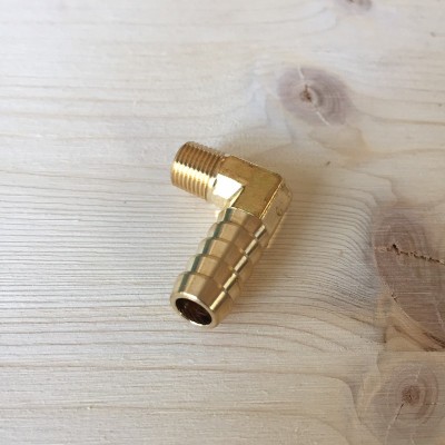 Raccordo portagomma a 90° per tubazioni da 1/8 NPT a 10mm TRS Tuning