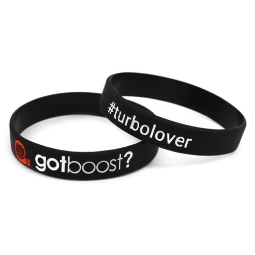 Braccialetto in silicone "Got Boost? silicone wristband" nero TRS Tuning