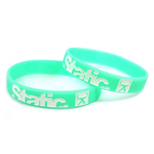 Braccialetto in silicone "Static silicone wristband" mint TRS Tuning