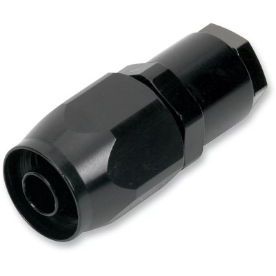 Raccordo in alluminio per tubi in gomma AN10 dritto NERO 2