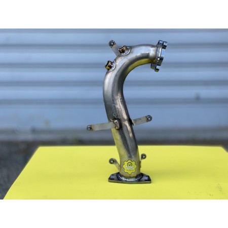 Downpipe decat da 65mm Abarth 500/595 Fiat Grande Punto Alfa Mito 1.4 Tjet turbina TD04