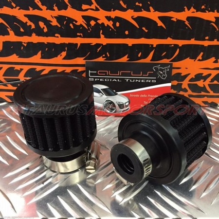 Filtrino cilindrico recupero vapori olio o attacchi piccoli da  Ø 19mm