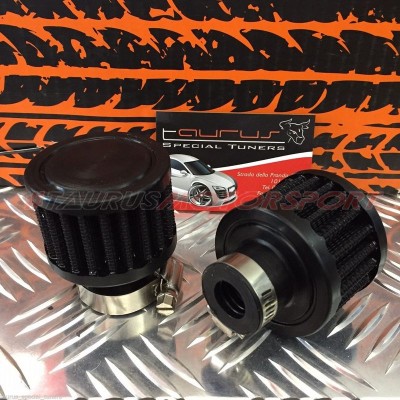 Filtrino cilindrico recupero vapori olio o attacchi piccoli da Ø 25mm