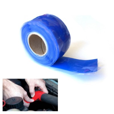 Rotolo di nastro siliconico autoagglomerante colore Blu TRS Tuning