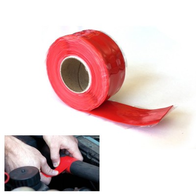 Rotolo di nastro siliconico autoagglomerante colore Rosso TRS Tuning