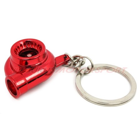 Portachiavi a turbina TRS Tuning  - versione Cromata ROSSA