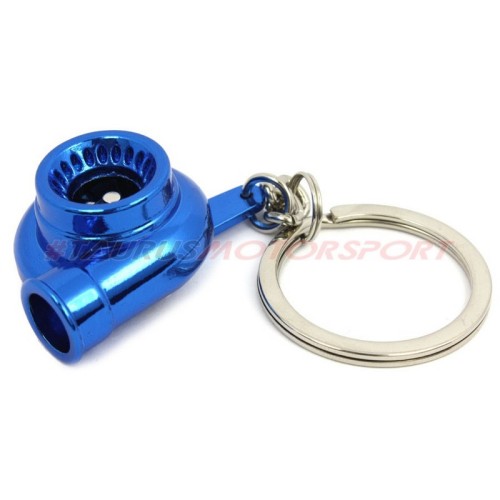Portachiavi a turbina TRS Tuning  - versione Cromata BLU