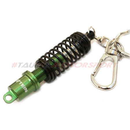 Portachiavi TRS Tuning ammortizzatore a ghiera stile Tein verde