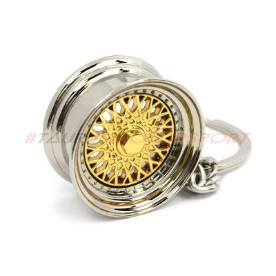 Portachiavi TRS Tuning cerchio stile BBS RS - versione Oro