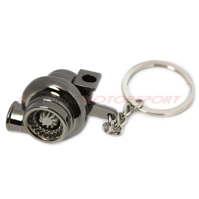 Portachiavi TRS Tuning a turbina doppia - versione Cromato scuro