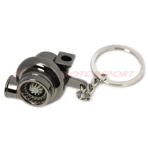 Portachiavi TRS Tuning a turbina doppia - versione Cromato scuro