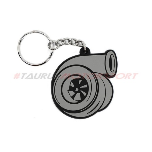 Portachiavi TRS Tuning in gomma PVC turbina grigia