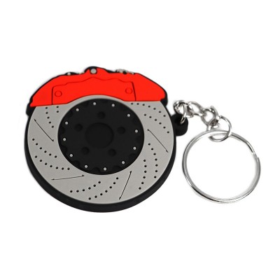 Portachiavi TRS Tuning in gomma PVC disco con pinza