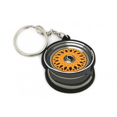 Portachiavi TRS Tuning in gomma PVC cerchio stile BBS RS