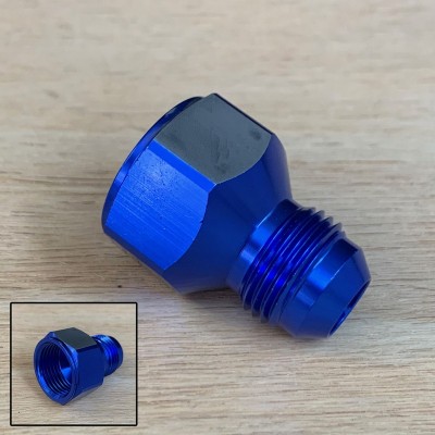 Raccordo adattatore da femmina AN10 (7/8 -14 UNF) a maschio AN8 (3/4 -16 UNF) in alluminio anodizzato TRS Tuning