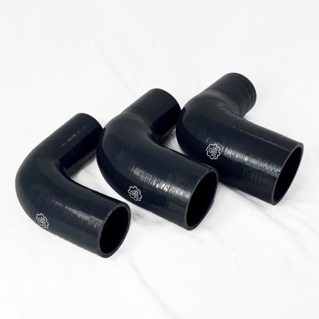 Curva a riduzione in silicone 90° e gamba lunghezza 152mm - diametro interno ø 70mm a 60mm - TRS Tuning R70-60B