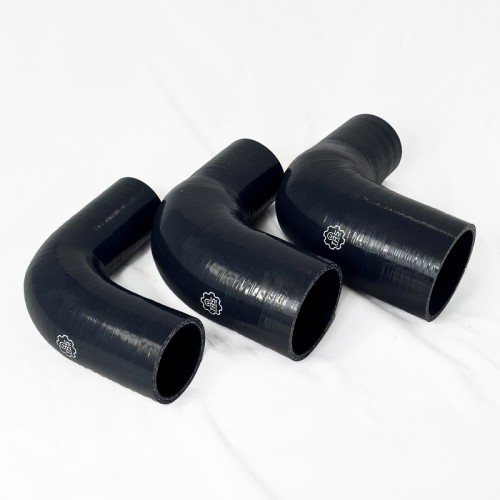 Curva a riduzione in silicone 90° e gamba lunghezza 152mm - diametro interno ø 76mm a 60mm - TRS Tuning R76-60B