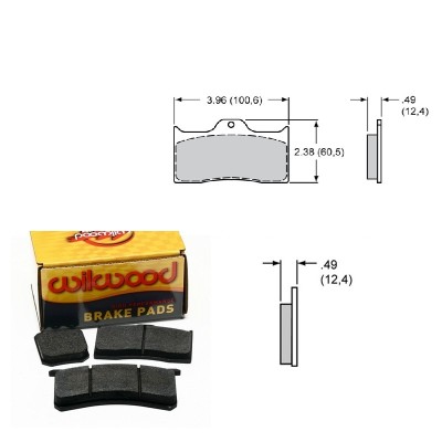 Pastiglie freno mescola BP10 sagoma 7112 per impianto frenante maggiorato Wilwood - Wilwood 150-8850K