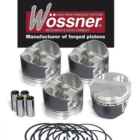 Set di 4 pistoni stampati HONDA CIVIC motore B16A/B17A1/B18C D. 82 - Wossner K9070D100