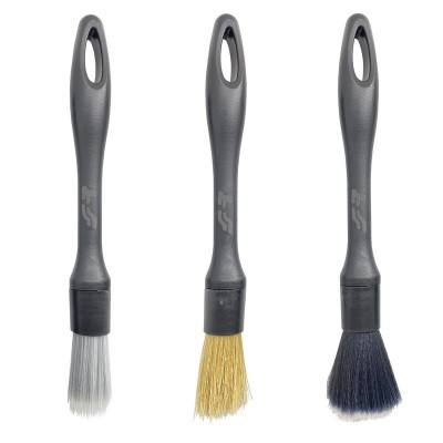 Set 3 pennelli car detailing con 3 tipi di setole Simoni Racing CB1