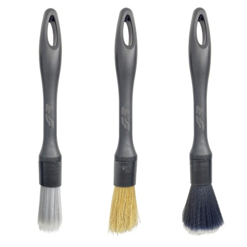 Set 3 pennelli car detailing con 3 tipi di setole Simoni Racing CB1
