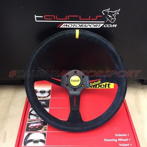 Volante a calice SW-390 pelle scamosciata, profondità 90mm, diametro 350mm - Sabelt RFVO2005X