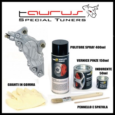 Kit vernice a pennello Argento alte temperature per pinze dei freni - Raid 350006