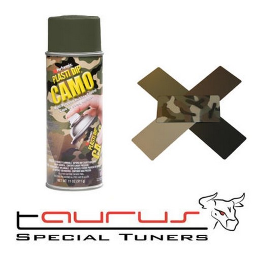 Bomboletta spray removibile effetto pellicola "Camo" mimetico Verde - Plasti Dip PlastiDIP_camoverdone