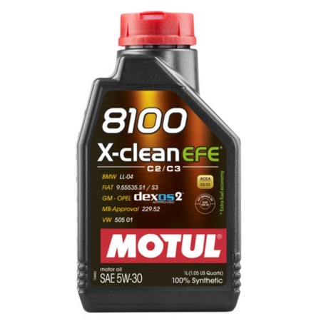Olio Motore Motul 8100  X-CLEAN EFE 5W-30 (5W30) 1L - Motul 109470