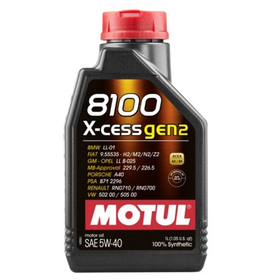 Olio Motore Motul 8100  X-CESS Gen2 5W-40 (5W40) 1L - Motul 109774