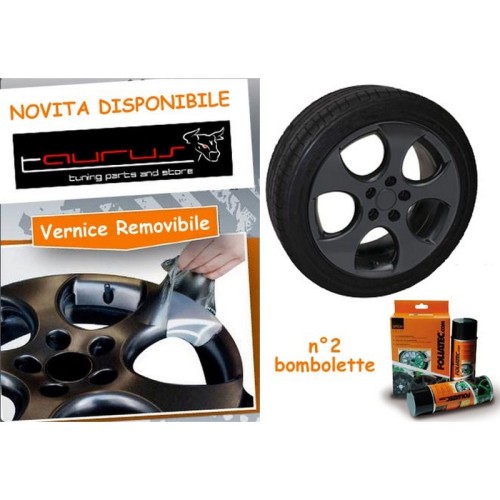 Film Spray Nero lucido - 2 bombolette 400 ml - Foliatec 2035