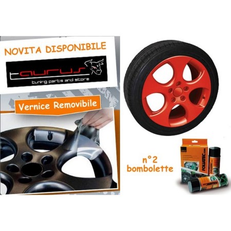 Film Spray Rosso lucido - 2 bombolette 400 ml - Foliatec 2059