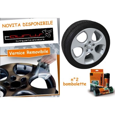 Film Spray Argento lucido metallizzato - 2 bombolette 400 ml - Foliatec 2049