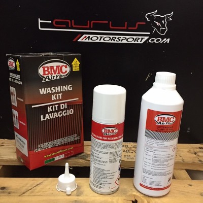 Kit pulizia filtro BMC composto da detergente + olio spray WA200-500