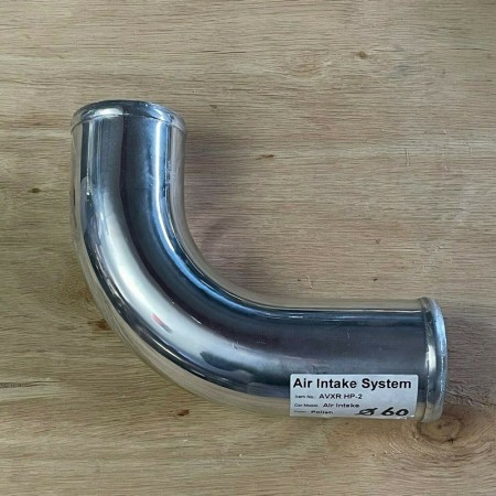 AVXRHP-2 - Tubo in alluminio con curva 90° diametro esterno ø 60mm H.15cm L.19cm - AVXRHP-2 60tubo tubi manicotto manicotti sili