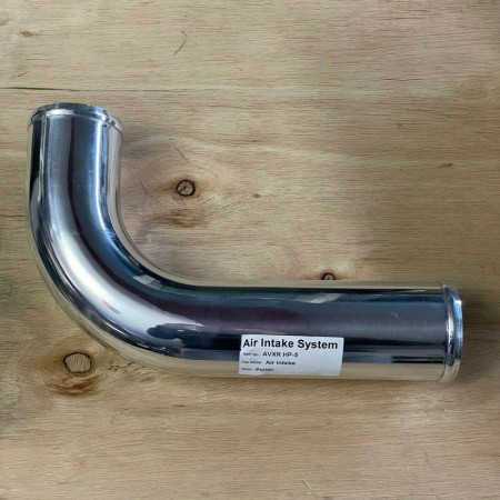 AVXRHP-5 - Tubo in alluminio con curva 90° diametro esterno ø 60mm H.16cm L. 27cm - AVXRHP-5 60tubo tubi manicotto manicotti sil