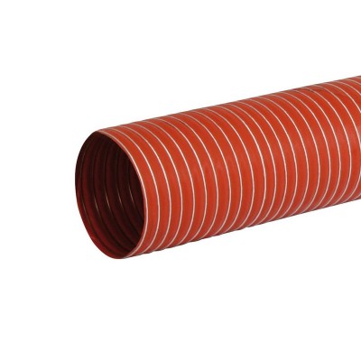 SHV9-63-1 - Tubo flessibile aspirazione rosso 310°C 1 metro diametro interno ø 63mm - ROSSO OCRA 63  tubo tubi manicotto manicot