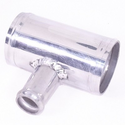 TA-55 - Raccordo di giunzione a T in alluminio diametro esterno ø 55mm e imbocco 25mm 55  tubo tubi manicotto manicotti siliconi
