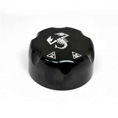 Cover tappo vaschetta acqua Abarth 500/595 Grande Punto Evo 1.4 TJet in alluminio - NERO