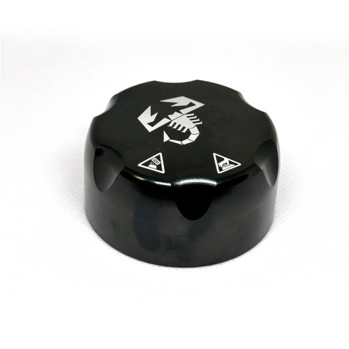 Cover tappo vaschetta acqua Abarth 500/595 Grande Punto Evo 1.4 TJet in alluminio - NERO