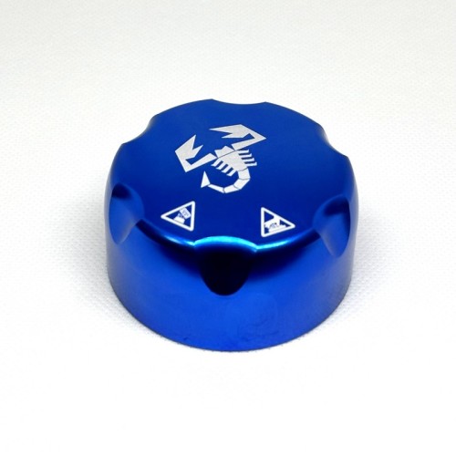 Cover tappo vaschetta acqua Abarth 500/595 Grande Punto Evo 1.4 TJet in alluminio - BLU