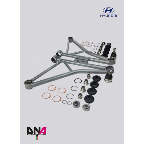 DNA Racing PC2160 Trapezi anteriori su uniball Hyundai i20N camber caster regolabili assetto campanatura