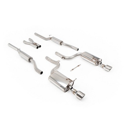 SSXAU100 Milltek Cat-back Audi A4 B6 3.0 V6 Quattro scarico sportivo terminale marmitta decat skat 200 celle