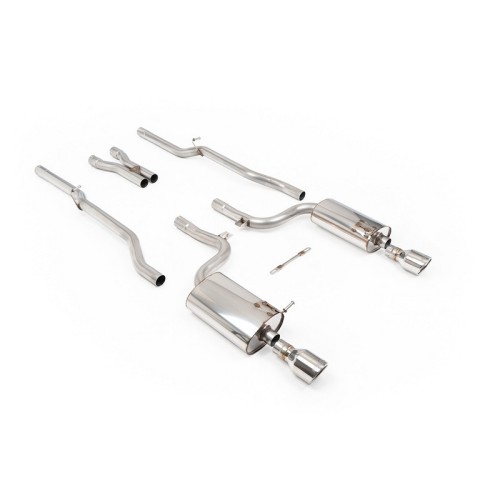 SSXAU038 Milltek Cat-back Non-resonated Audi S4 B6 4.2 V8 scarico sportivo terminale marmitta decat skat 200 celle