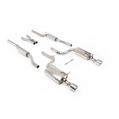 SSXAU100 Milltek Cat-back Resonated Audi S4 B6 4.2 V8 scarico sportivo terminale marmitta decat skat 200 celle